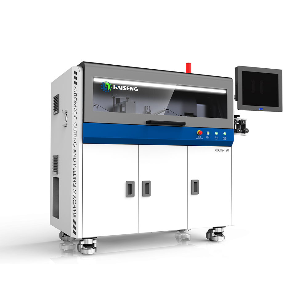 HS-880XZ-120 voll automatische Drahts chneide-und Abisolier maschine (Rotary Blade)