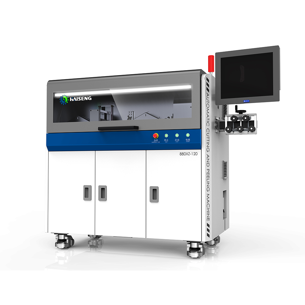 HS-880XZ-120 voll automatische Drahts chneide-und Abisolier maschine (Rotary Blade)