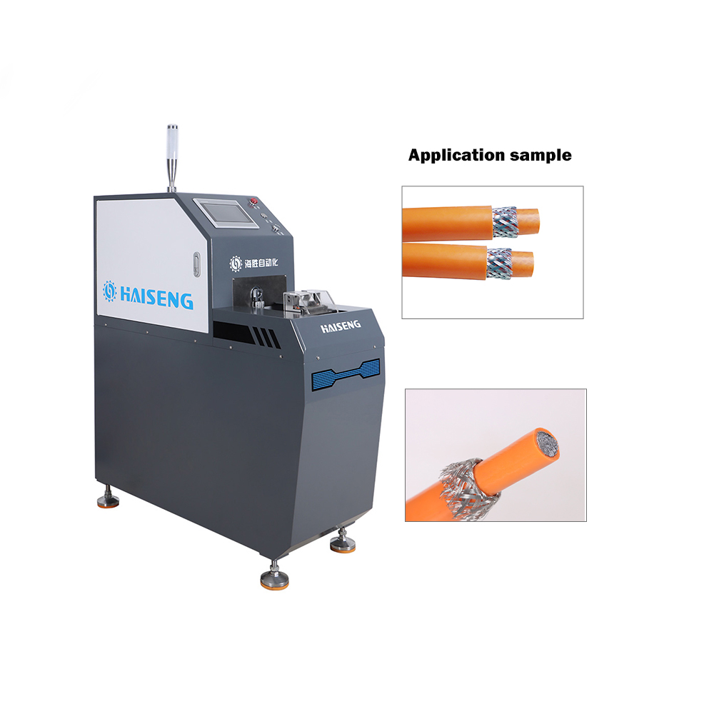 HS-QF120 automatische Abstreifen, Schneiden, Flippen und Bürsten Schild Mesh-Maschine